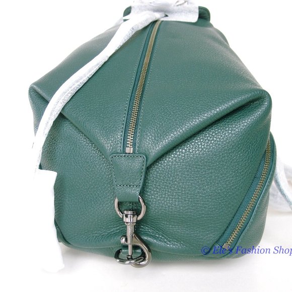❤️ NWT Rebecca Minkoff Julian Large Leather Backpack Bottle Green 100%  AUTHENTC main image 16